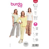 Střih Burda 5908 - Tričko peplum