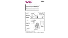 Střih Burda 5909 - Zahradnická zástěra, taška, zahradní podložka