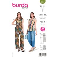 Střih Burda 5914 - Zavinovací overal, top