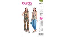 Střih Burda 5914 - Zavinovací overal, top