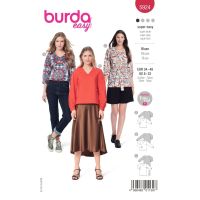 Střih Burda 5924 - Halenka, tunika s páskem