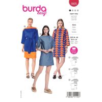 Střih Burda 5925 - Rovné šaty s lodičkovým výstřihem