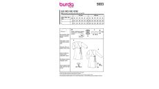 Střih Burda 5933 - Zavinovací šaty