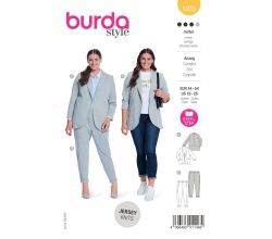 Střih Burda 5935 - Teplákové sako a kalhoty, tepláky