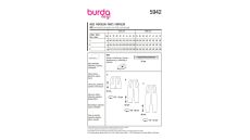 Střih Burda 5942 - Kalhoty se sklady, šortky