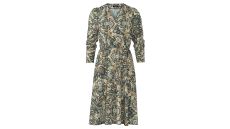 Střih Burda 5943 - Zavinovací šaty s gumou v pase, sametové šaty