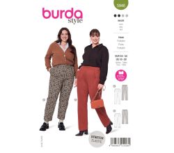 Střih Burda 5946 - Kalhoty s puky, 7/8 kalhoty