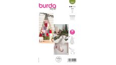 Střih Burda 5952 - Adventní kalendář "stromeček", mikulášská punčocha