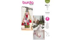 Střih Burda 5952 - Adventní kalendář "stromeček", mikulášská punčocha