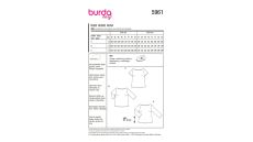 Střih Burda 5961 - Halenka, tričko s lodičkovým výstřihem