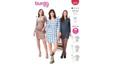 Střih Burda 5962 - Úzké šaty, tričkové šaty, tunika