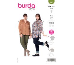 Střih Burda 5965 - Košile, prodloužená košile