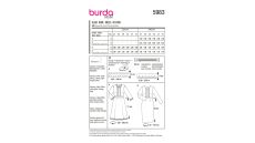Střih Burda 5983 - Romantické šaty s krajkou, pouzdrové šaty