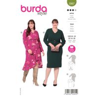 Střih Burda 5987 - Zvonové šaty, pouzdrové šaty