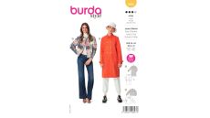 Střih Burda 5992 - Dvouřadý kabát, podzimní kabát, sako