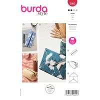 Střih Burda 5993 - Penál, kosmetická taštička, obal na knihu / tablet