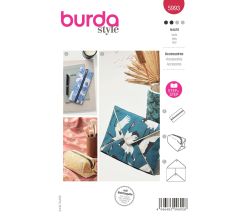 Střih Burda 5993 - Penál, kosmetická taštička, obal na knihu / tablet