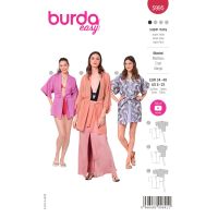 Střih Burda 5995 - Kimono s páskem
