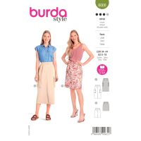 Střih Burda 6000 - Sukně s kapsami, maxi sukně