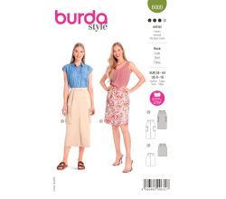 Střih Burda 6000 - Sukně s kapsami, maxi sukně