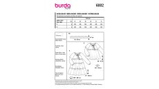 Střih Burda 6002 - Halenkové šaty, halenka