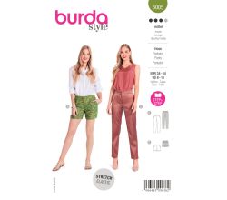 Střih Burda 6005 - Cigaretové kalhoty, šortky
