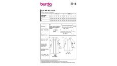 Střih Burda 6014 - Tunikové šaty s páskem, tunika, lněné šaty