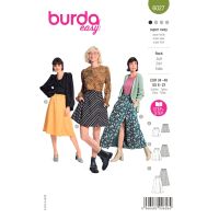 Střih Burda 6027 - Sukně s gumou v pase, dlouhá sukně