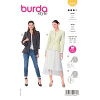 Střih Burda 6029 - Sako na zip, francouzské sako