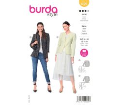 Střih Burda 6029 - Sako na zip, francouzské sako