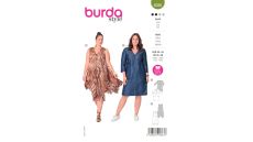 Střih Burda 6036 - Sportovní šaty s kapsami, volné šaty