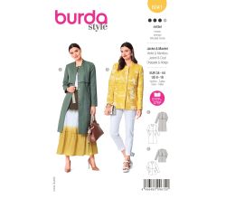 Střih Burda 6041 - Dvouvrstvý kabát, sako