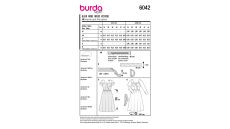 Střih Burda 6042 - Šaty v retro stylu