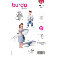 Střih Burda 6044 - Králíček, velryba, hračky, dekorace pro děti