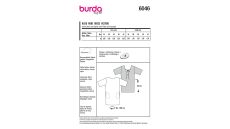 Střih Burda 6046 - Mini šaty s výstřihem na zádech