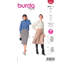 Střih Burda 6061 - Sukně, rozšířená sukně