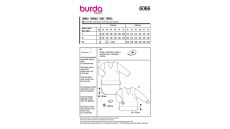 Střih Burda 6066 - Tunika pro plnoštíhlé