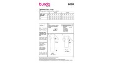 Střih Burda 6068 - Pouzdrové šaty s výstřihem na zádech, plesové šaty