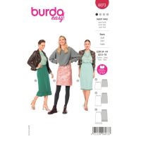 Střih Burda 6073 - Rovná sukně s gumou v pase