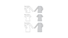 Střih Burda 6075 - Tričko, tričkové šaty