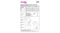 Střih Burda 6075 - Tričko, tričkové šaty