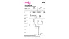 Střih Burda 6084 - Zavinovací sukně
