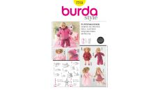 Střih Burda 7753 - Oblečky pro panenky