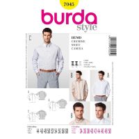 Střih Burda 7045 - Pánská košile