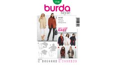 Střih Burda 7700 - Dámský kabát