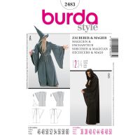 Střih Burda 2483 - Čaroděj, Gandalf, mág