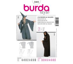 Střih Burda 2483 - Čaroděj, Gandalf, mág