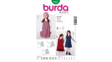 Střih Burda 9447 - Dětské áčkové šaty, balonové šaty