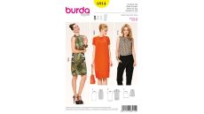Střih Burda 6914 - Balonové šaty, top