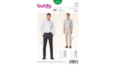 Střih Burda 6933 - Pánské kalhoty, kalhoty s puky